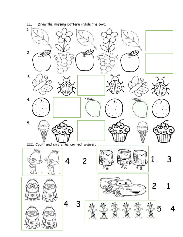 Kindergarten Test Paper Monthly Exam | PDF