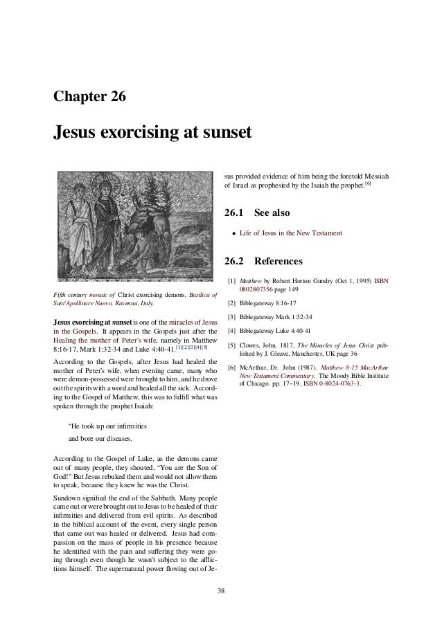 Miracles Attributed To Jesus A Full Allegorical Study Of The Miracles