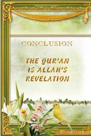 Allah's Miracles in the Qur'an




             366
 