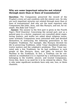 Miracles of Prophet Muhammad (صلى الله عليه وسلم) | PDF