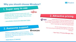 Why you should choose Miradore?
 