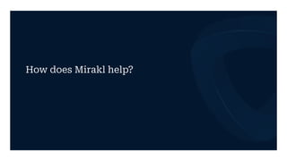 How does Mirakl help?
 