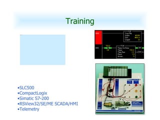 Training SLC500 CompactLogix Simatic S7-200 RSView32/SE/ME SCADA/HMI Telemetry 