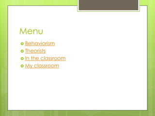 Behaviorism | PPTX