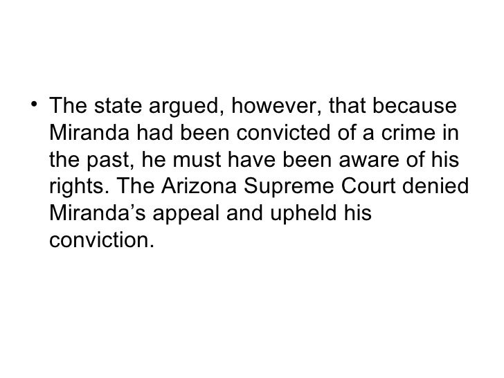 Miranda Vs Arizona
