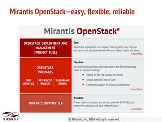 Mirantis OpenStack 4.0 Overview | PDF