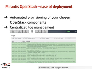 Mirantis OpenStack 4.0 Overview | PDF