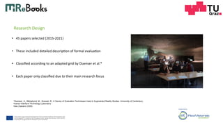 Evaluation Design for Learning with Mixed Reality in Mining Education based on a Literature Review