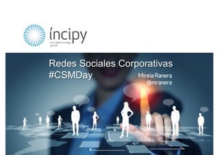 – Your Digital Strategy Partner – www.incipy.com –
Mireia Ranera
@mranera
Redes Sociales Corporativas
#CSMDay
 