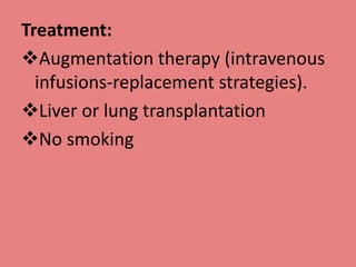alpha 1 antitrypsin | PPTX