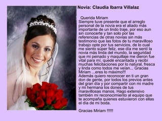 Miriam De Loyola - Novias y Spa