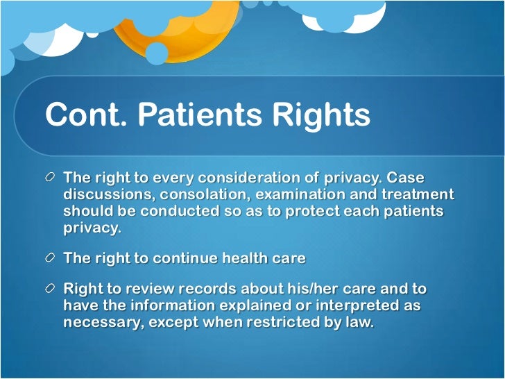Patients Bill of Rights