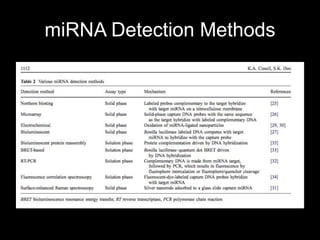 miRNA Detection Methods
 