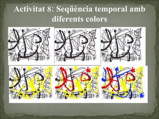 Activitat 8: Seqüència temporal amb diferents colors 