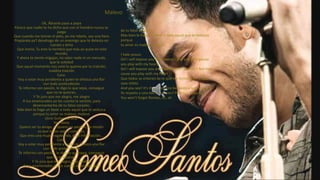 Malevo
Ok, Ábranle paso a papa
Parece que nadie te ha dicho que con el hombre nunca se
juega
Que cuando me toman el pelo, yo me rebelo, soy una fiera
Prepárate pa’l desahogo de un enemigo que te detesta en
cuerpo y alma
Que ironia, Tu eres la hembra que mas yo quise en este
mundo,
Y ahora te siento migajas, no vales nada ni un menudo,
que la soledad
Que aquel momento nos unió lo queme por tu traición,
maldita traición
Coro:
Voy a estar muy pendiente a quien te ofrezca una flor
con todo pretendiente
Te informo con pasión, le digo lo que sepa, conseguir
que no te quieran,
Y Te juro que me alegro, me alegro
A tus enamorados yo les cuento la versión, para
desencantarlos de tu falso corazón,
Más bien le hago un favor a todo aquel que te seduzca
porque tu amor es malevo, malevo
Llora Guitarrita Mia!
You Nasty
Quiero ser tu amigo, ni quiero un perdón, mi misión
es que todos sepan como yo,
Que eres una mujer vagabunda, daré información…
Coro:
Voy a estar muy pendiente a quien te ofrezca una flor
con todo pretendiente
Te informo con pasión, le digo lo que sepa, conseguir
que no te quieran,
Y Te juro que me alegro, jaja celebro
A tus enamorados yo les cuento la versión, para
de tu falso corazón,
Más bien le hago un favor a todo aquel que te seduzca
porque
tu amor es malevo, malevo
I hate youuu
Girl i will expose you and i swear I give you turn (cause
you play with my heart)
Girl i will expose you and i swear and I wouldn’t feel bad
cause you play with my heart
Que todos se enteren de lo que me hiciste a mí, y que
seas infeliz
And you see? It’s the difference between a lady and you
Yo respeto a una dama, but you? Pero tú? Jajaja ay
You won’t forget Romeo, ah, ah
 