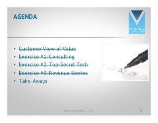 Customer Value and What Things are Worth (DIT Product Mgmt) | PPT