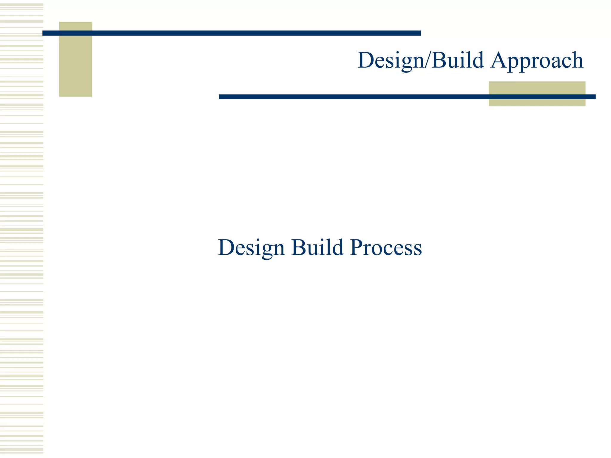 Design Build Process 