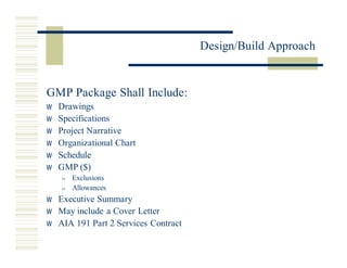 Miros Design Build Approach 3.20.02