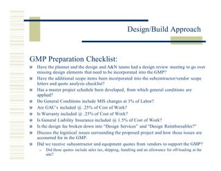 Miros Design Build Approach 3.20.02