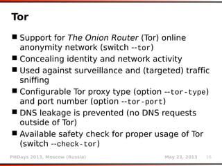 Miroslav Stampar. Sqlmap — Under the Hood. | PDF