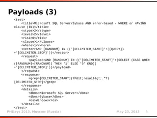 Miroslav Stampar. Sqlmap — Under the Hood. | PDF
