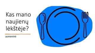 Kas mano
naujienų
lėkštėje?
asmeninė
 