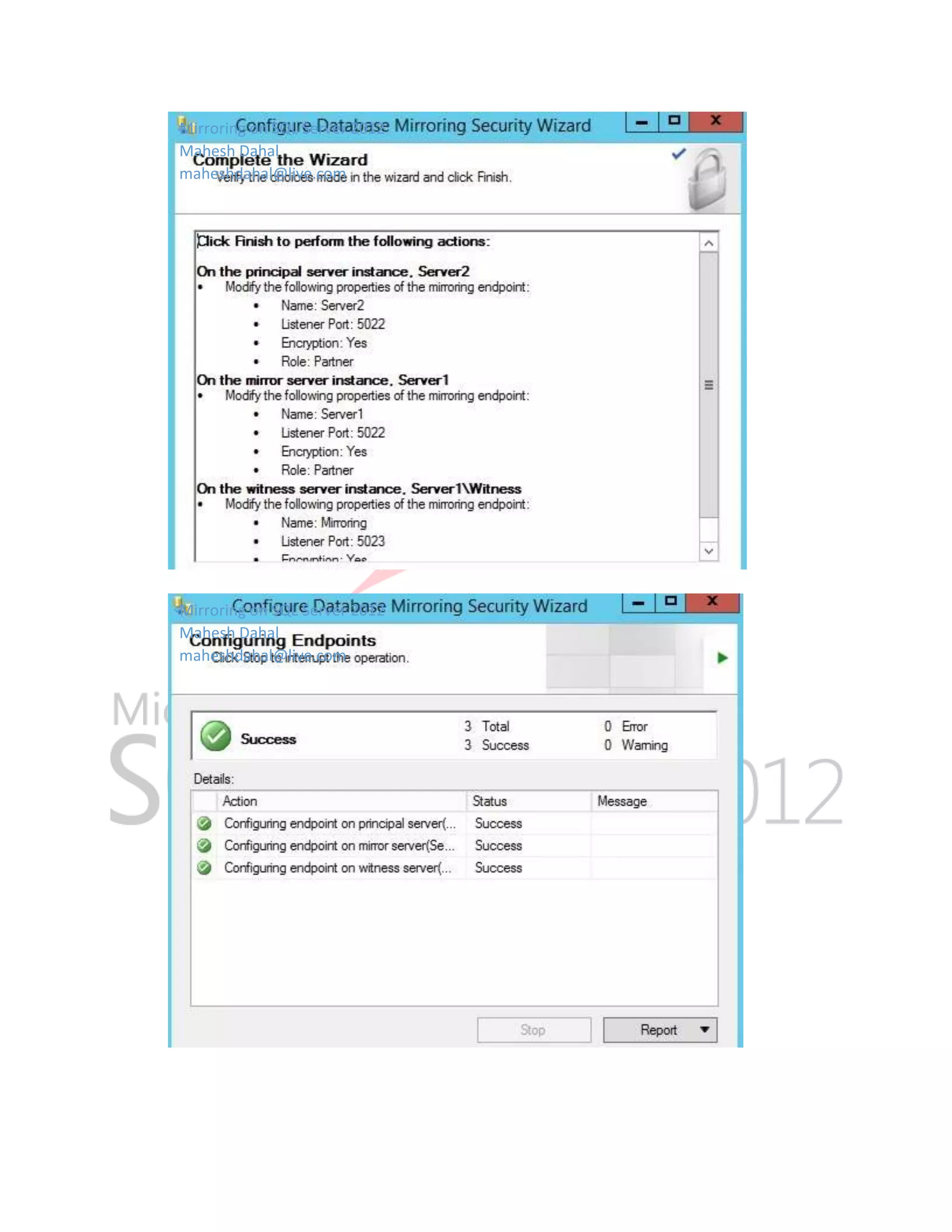 Mirroring on SQL Server 2012 Mahesh Dahal maheshdahal@live.com Mirroring on SQL Server 2012 Mahesh Dahal maheshdahal@live.com 