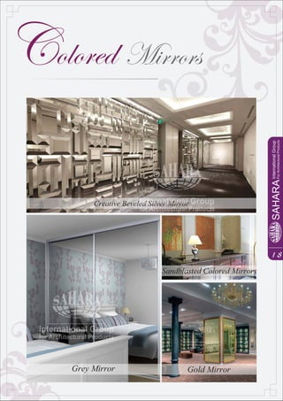 Sahara Glass Mirror Catalogue