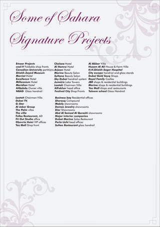 Sahara Glass Mirror Catalogue