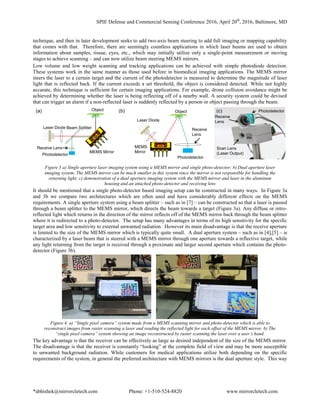 UAV-Borne LiDAR with MEMS Mirror Based Scanning Capability | PDF