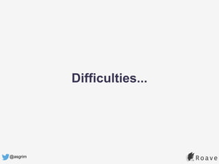 @asgrim
Difficulties...
 