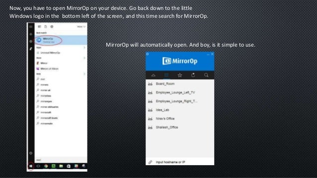 Mirrorop For Windows Mirrorop For Windows