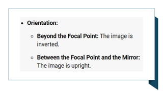 mirrorrs, concave convex. formula solution