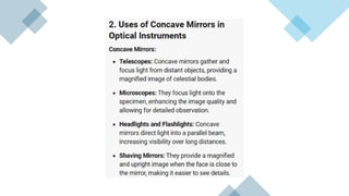 mirrorrs, concave convex. formula solution