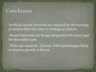 Introduction to Artificial Neural Networks | PPTX