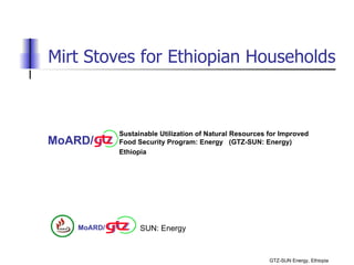 Mirt stoves for ethiopian households (gtz)