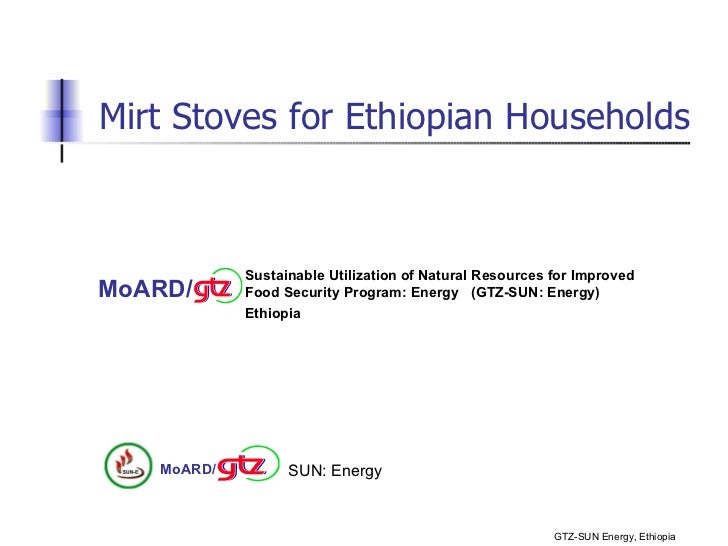 Mirt stoves for ethiopian households (gtz)