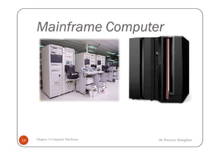 Mainframe Computer




14   Chapter 3 Computer Hardware   Mr.Warawut Khangkhan
 