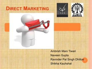 1 Direct Marketing Ambrish Mani Tiwari Naveen Gupta Ravinder Pal Singh Dhillon ShikhaKauhshal 