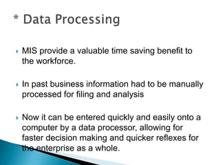 Routine information for routine decisions.