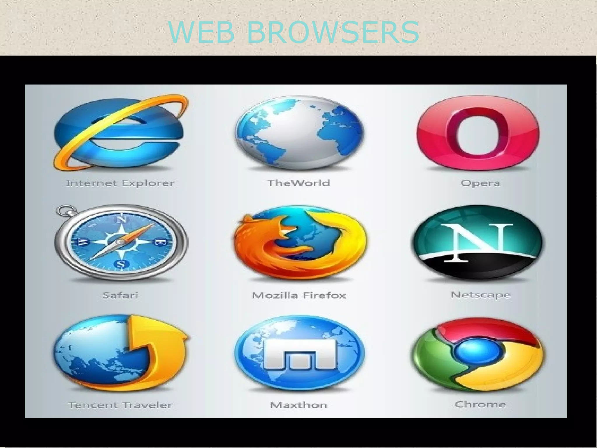 WEB BROWSERS
 