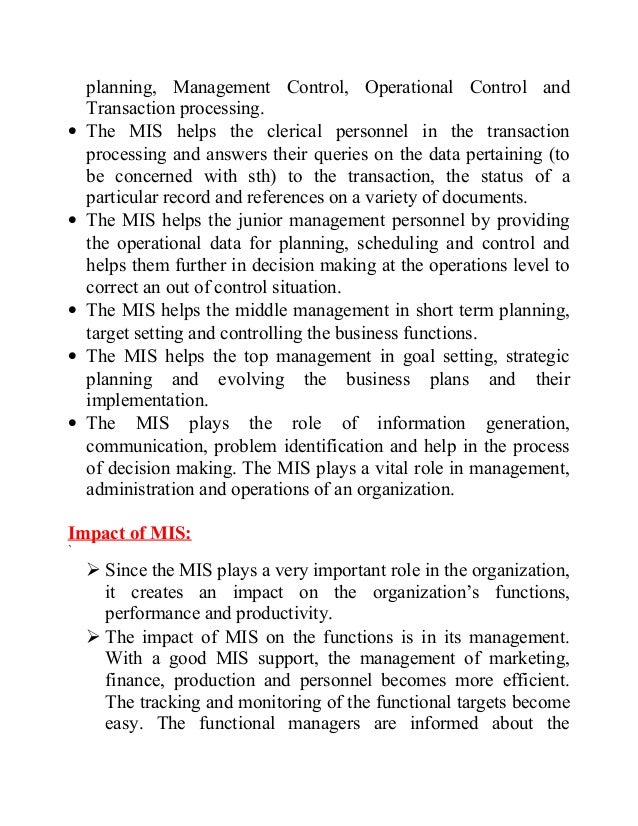 management information system thesis topics