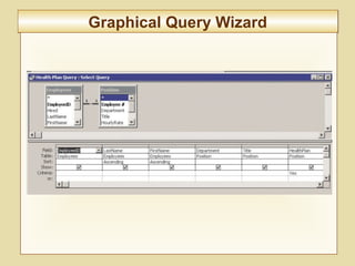 5-213
Graphical Query WizardGraphical Query Wizard
 