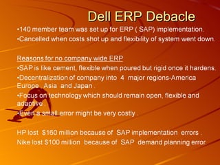 Dell ERP Debacle 