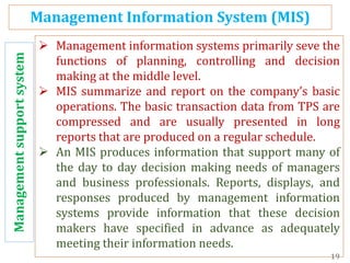 Mis management information system | PDF