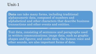 Alphanumeric Paragraph Management Information System (MIS) unit-1 | PDF