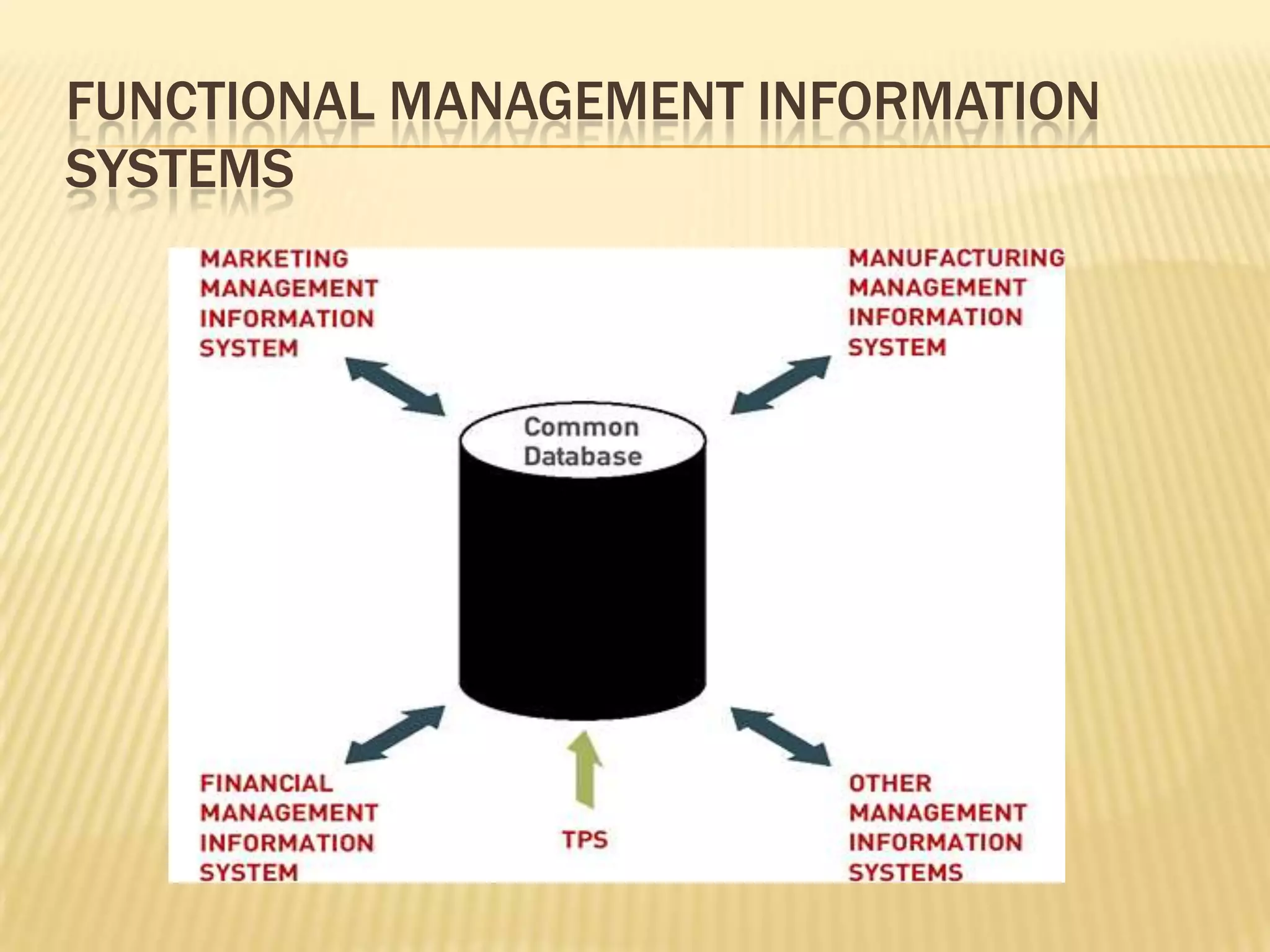 Functional Management Information Systems