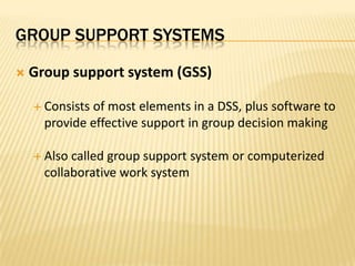 MIS 05 Decision Support Systems | PPTX
