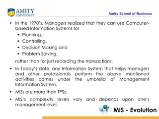 MIS1: Organization Management & Information | PDF