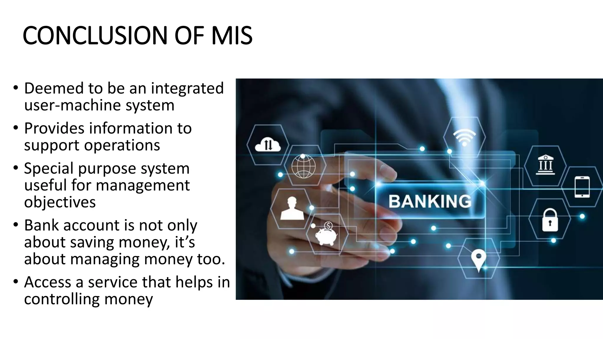 Management information system in banking sector | PPTX